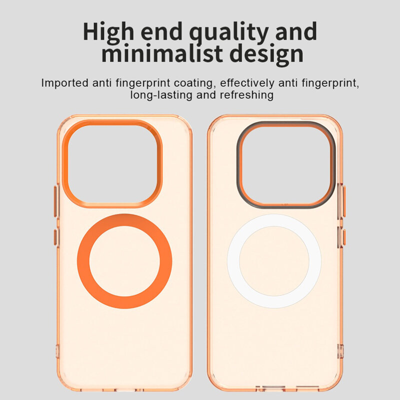 Husa Xiaomi 17T Techsuit CandyCase MagSafe, portocaliu