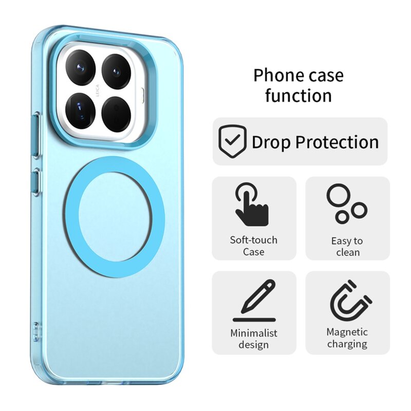Husa Xiaomi 17T Techsuit CandyCase MagSafe, albastru