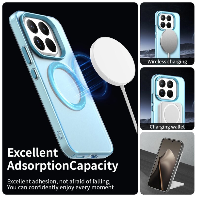 Husa Xiaomi 17T Techsuit CandyCase MagSafe, albastru