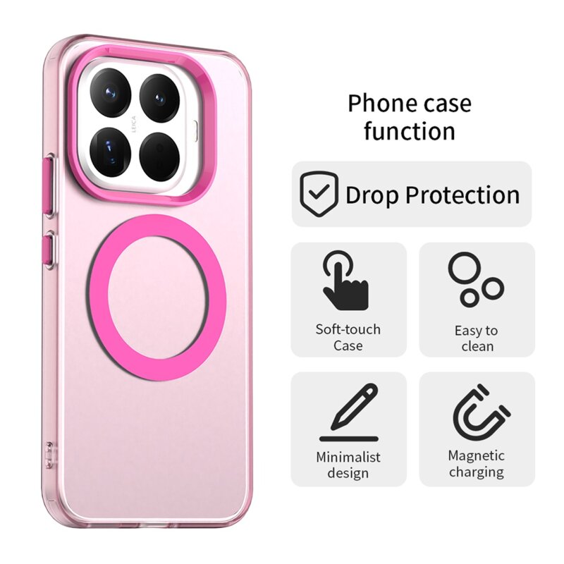 Husa Xiaomi 17T Techsuit CandyCase MagSafe, roz