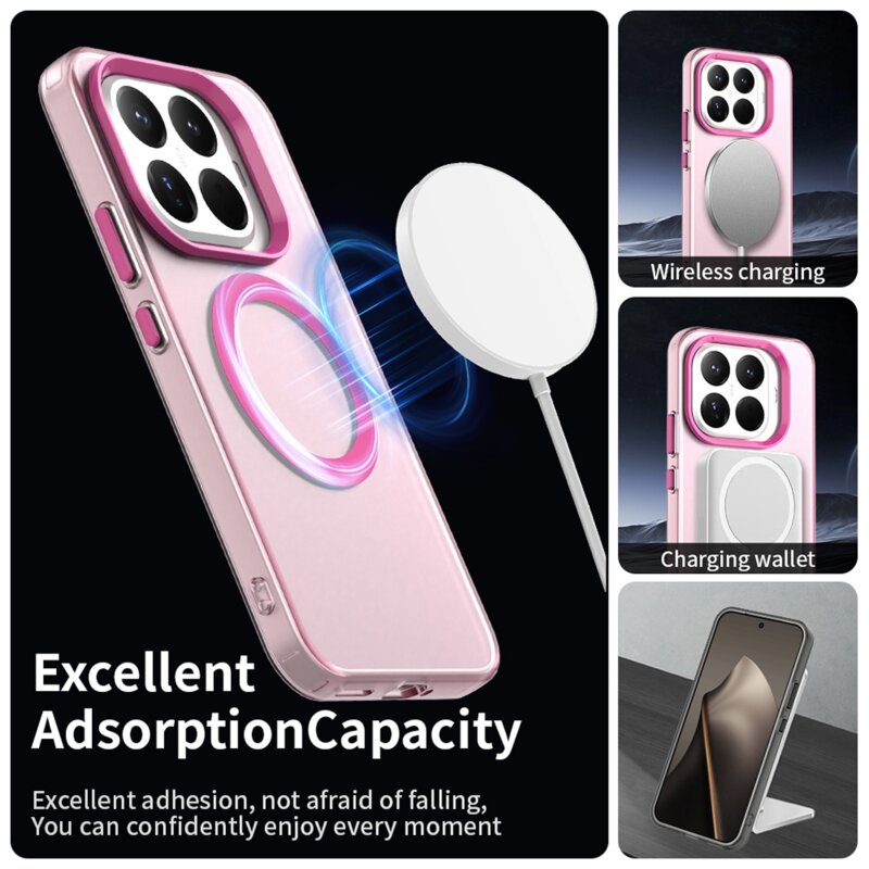 Husa Xiaomi 17T Techsuit CandyCase MagSafe, roz