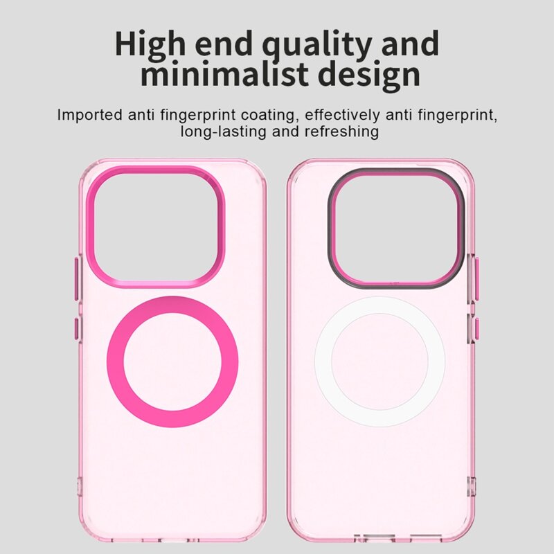 Husa Xiaomi 17T Techsuit CandyCase MagSafe, roz