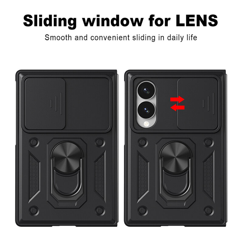 Husa Samsung Galaxy Z Fold8 protectie camera Techsuit CamShield Series, roz