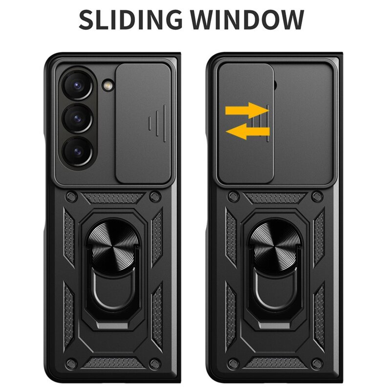 Husa Samsung Galaxy Z Fold8 Ultra protectie camera Techsuit CamShield Series, albastru