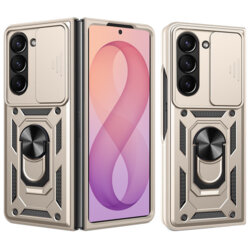 Husa Samsung Galaxy Z Fold8 Ultra protectie camera Techsuit CamShield Series, auriu