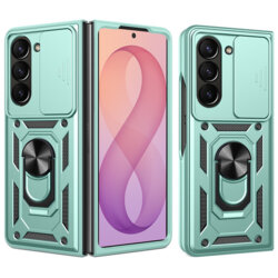 Husa Samsung Galaxy Z Fold8 Ultra protectie camera Techsuit CamShield Series, verde