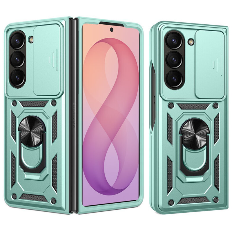 Husa Samsung Galaxy Z Fold8 Ultra protectie camera Techsuit CamShield Series, verde