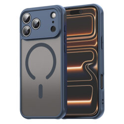 Husa iPhone 17 Pro Max Techsuit HaloFrost II MagSafe, bleumarin