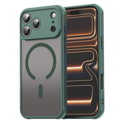 Husa iPhone 17 Pro Max Techsuit HaloFrost II MagSafe, verde