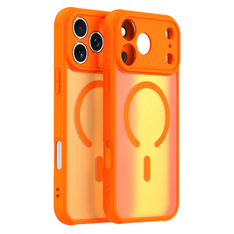 Husa iPhone 17 Pro Techsuit HaloFrost II MagSafe, portocaliu