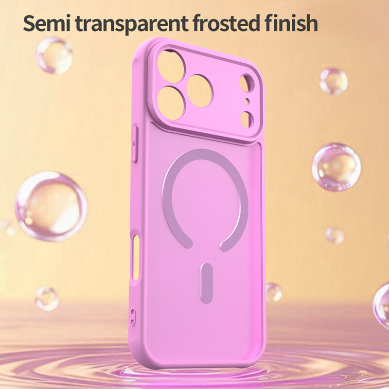 Husa iPhone 17 Pro Techsuit HaloFrost II MagSafe, portocaliu