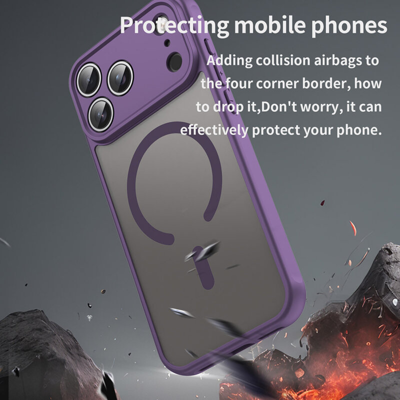 Husa iPhone 18 Pro Techsuit HaloFrost II MagSafe, mov
