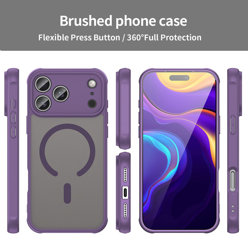 Husa iPhone 17 Pro Techsuit HaloFrost II MagSafe, mov