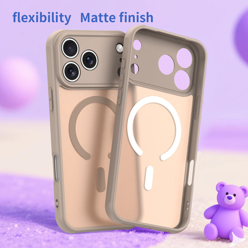 Husa iPhone 17 Pro Techsuit HaloFrost II MagSafe, auriu