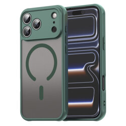 Husa iPhone 17 Pro Techsuit HaloFrost II MagSafe, verde