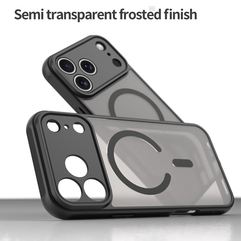 Husa iPhone 18 Pro Techsuit HaloFrost II MagSafe, negru