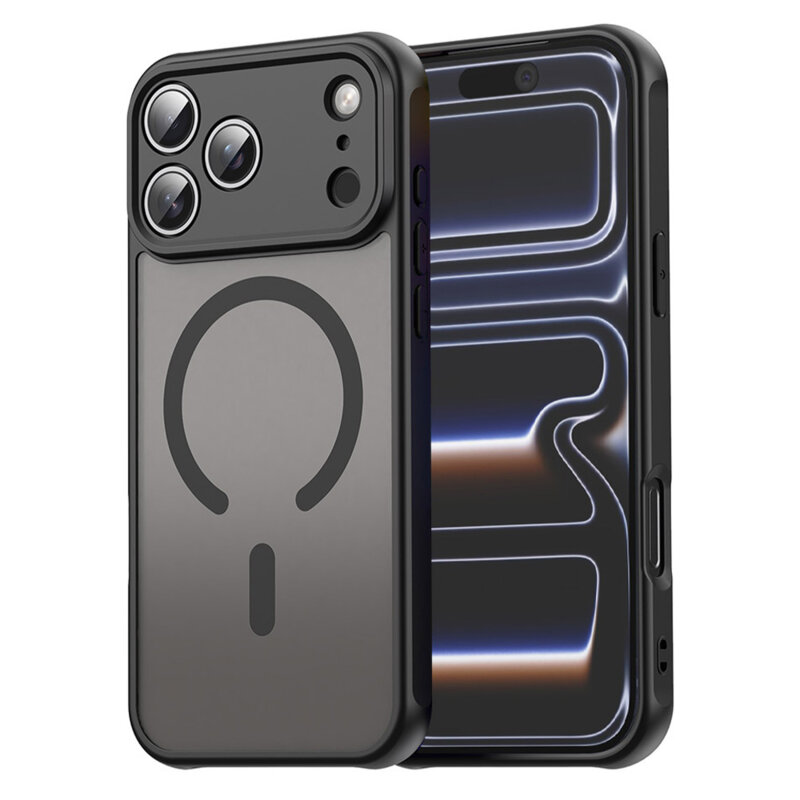 Husa iPhone 17 Pro Techsuit HaloFrost II MagSafe, negru