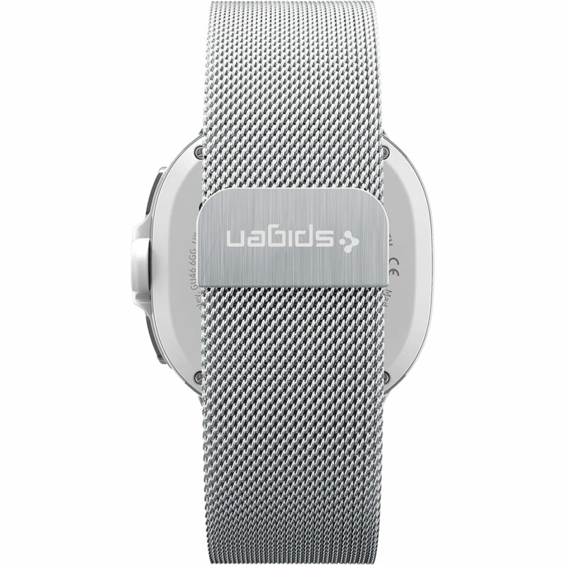 Curea Samsung Galaxy Watch9 40mm Spigen Metal Fit, argintiu