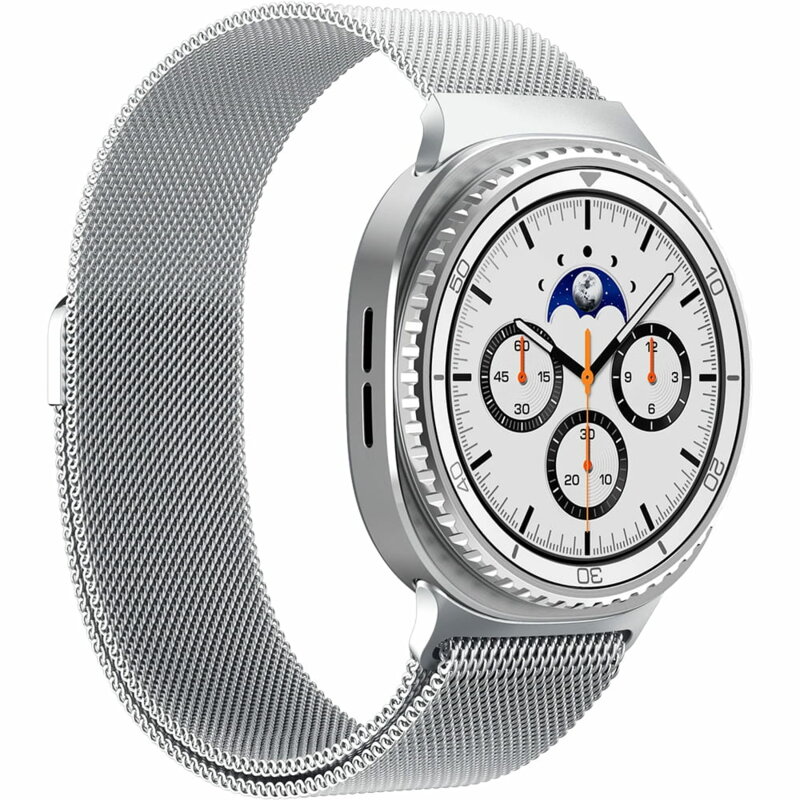 Curea Samsung Galaxy Watch8 40mm Spigen Modern Fit, argintiu
