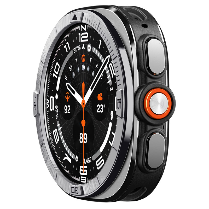 Rama protectie, bezel Samsung Galaxy Watch Ultra 2 Spigen, argintiu
