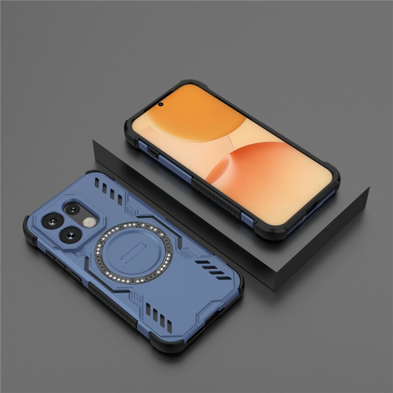 Husa Oppo Reno16 Techsuit ArmorMag Case, albastru