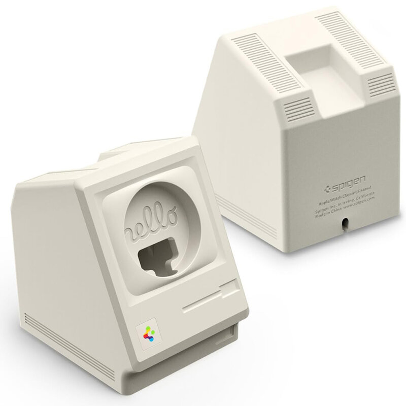 Suport pentru Apple Watch Spigen Classic LS Stone AMP11668, crem