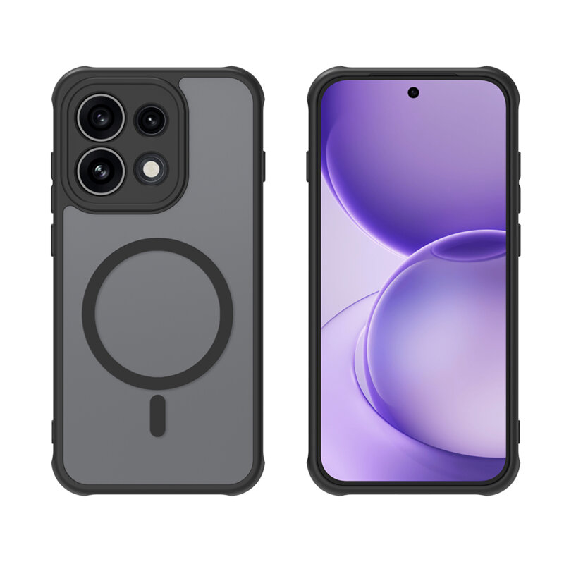 Husa Oppo Reno16 F Techsuit HaloFrost II MagSafe, negru