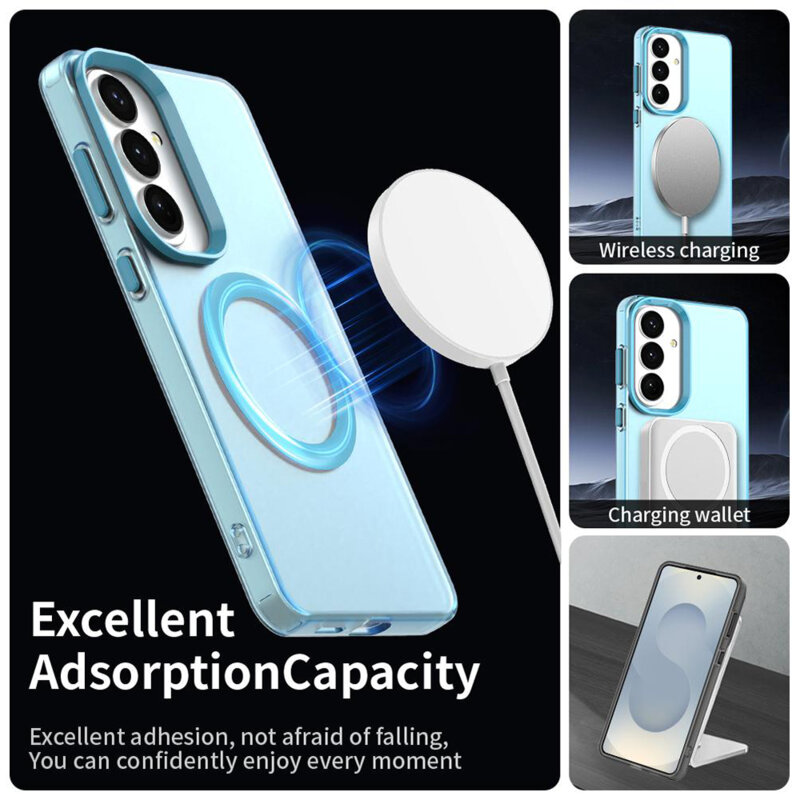 Husa Samsung Galaxy S26 FE Techsuit CandyCase MagSafe, albastru