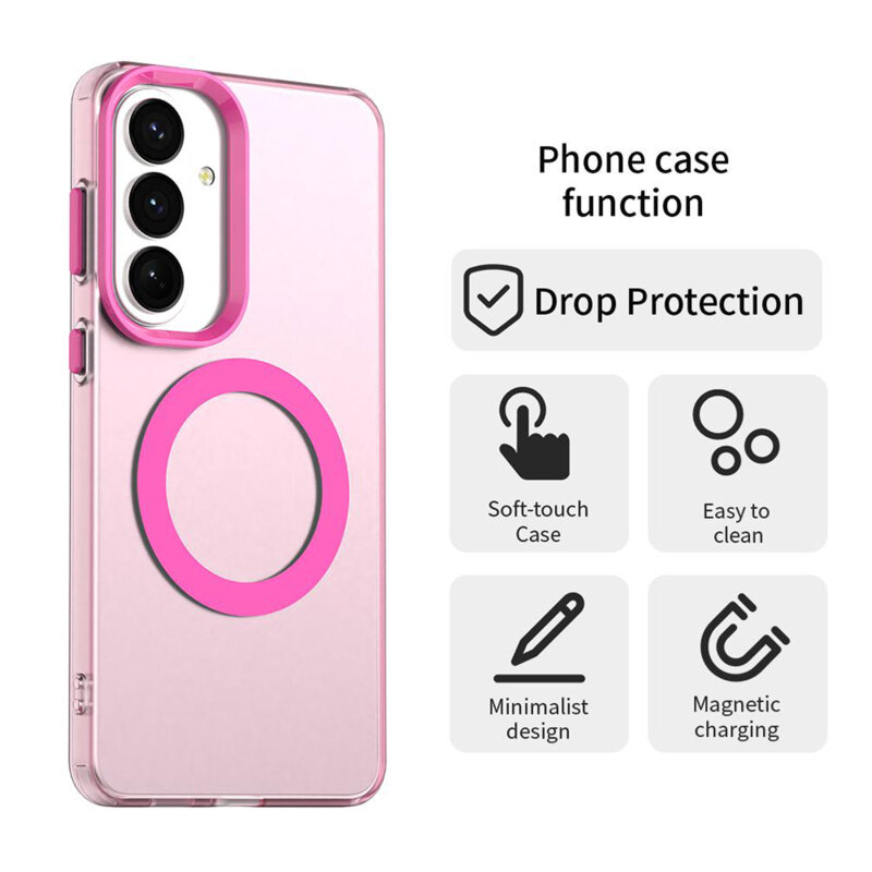 Husa Samsung Galaxy S26 FE Techsuit CandyCase MagSafe, roz