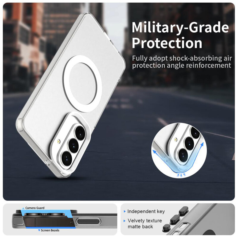 Husa Samsung Galaxy S26 FE Techsuit CandyCase MagSafe, alb