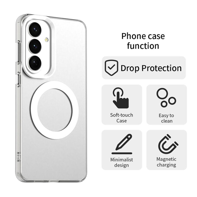 Husa Samsung Galaxy S26 FE Techsuit CandyCase MagSafe, alb