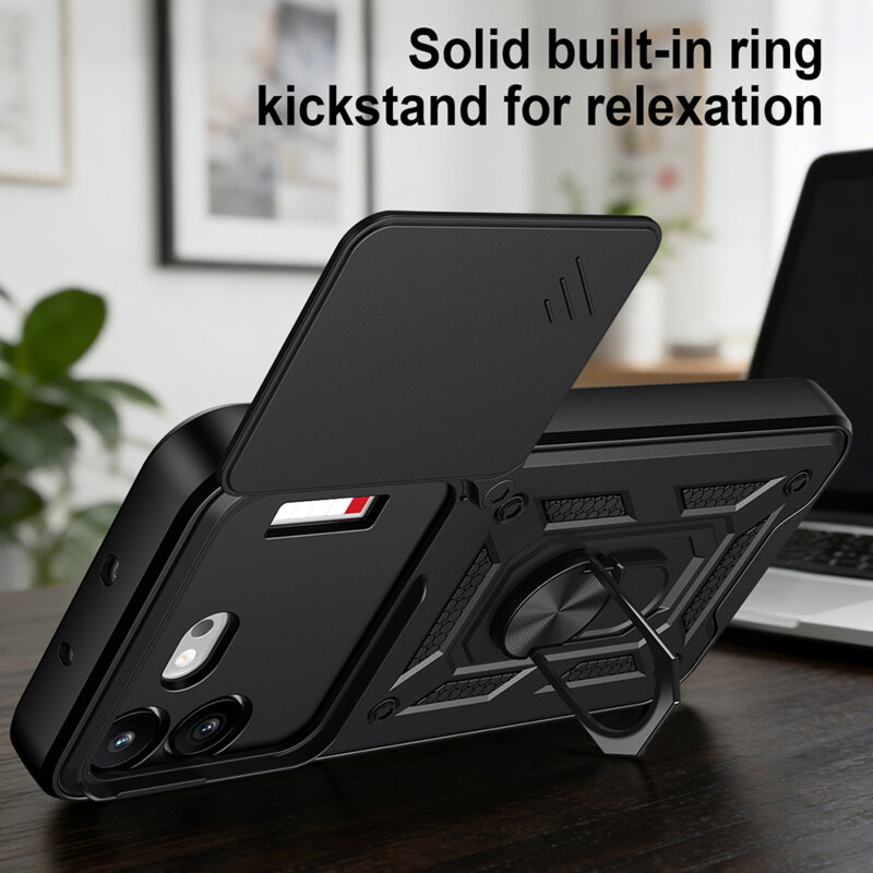 Husa Nothing Phone (4b) protectie camera Techsuit CamShield Series, albastru
