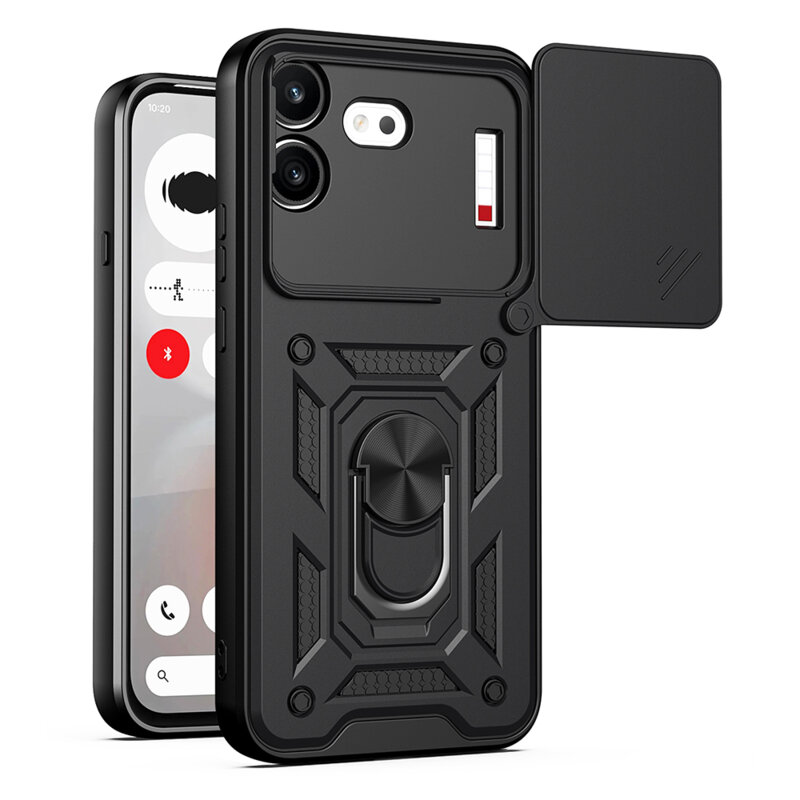 Husa Nothing Phone (4b) protectie camera Techsuit CamShield Series, negru
