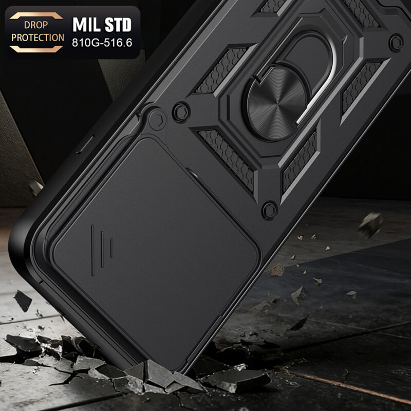 Husa Nothing Phone (4b) protectie camera Techsuit CamShield Series, negru