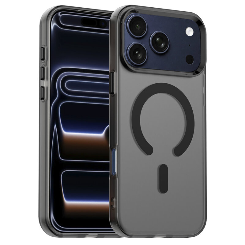 Husa iPhone 17 Pro Techsuit CandyCase MagSafe, negru
