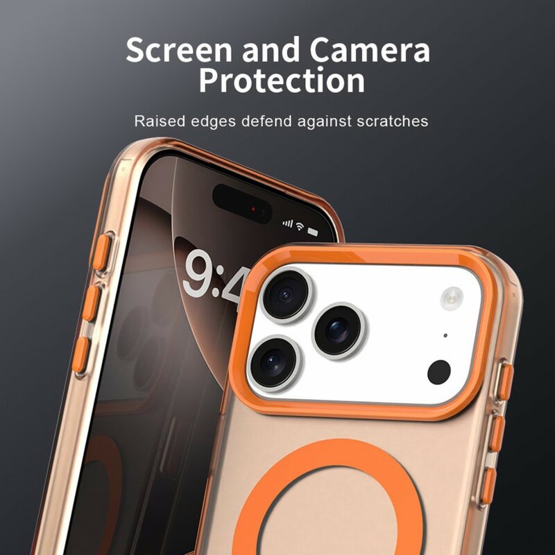 Husa iPhone 17 Pro Techsuit CandyCase MagSafe, portocaliu