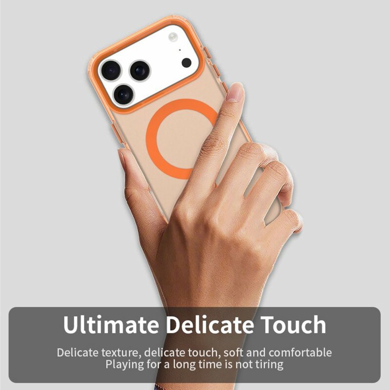 Husa iPhone 17 Pro Techsuit CandyCase MagSafe, portocaliu