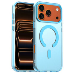Husa iPhone 17 Pro Max Techsuit CandyCase MagSafe, albastru