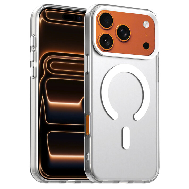 Husa iPhone 17 Pro Max Techsuit CandyCase MagSafe, alb