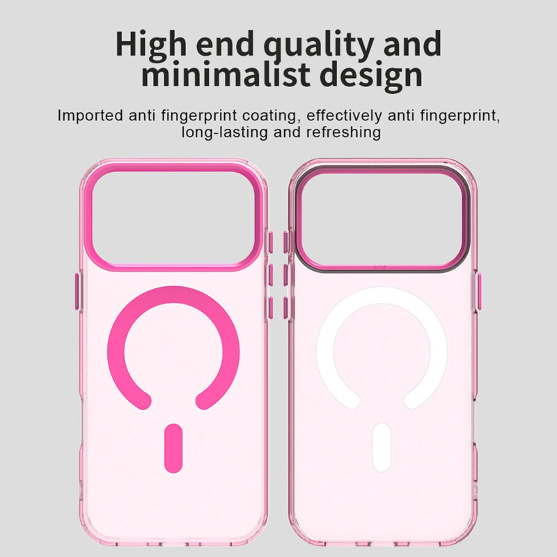 Husa iPhone 17 Pro Techsuit CandyCase MagSafe, roz