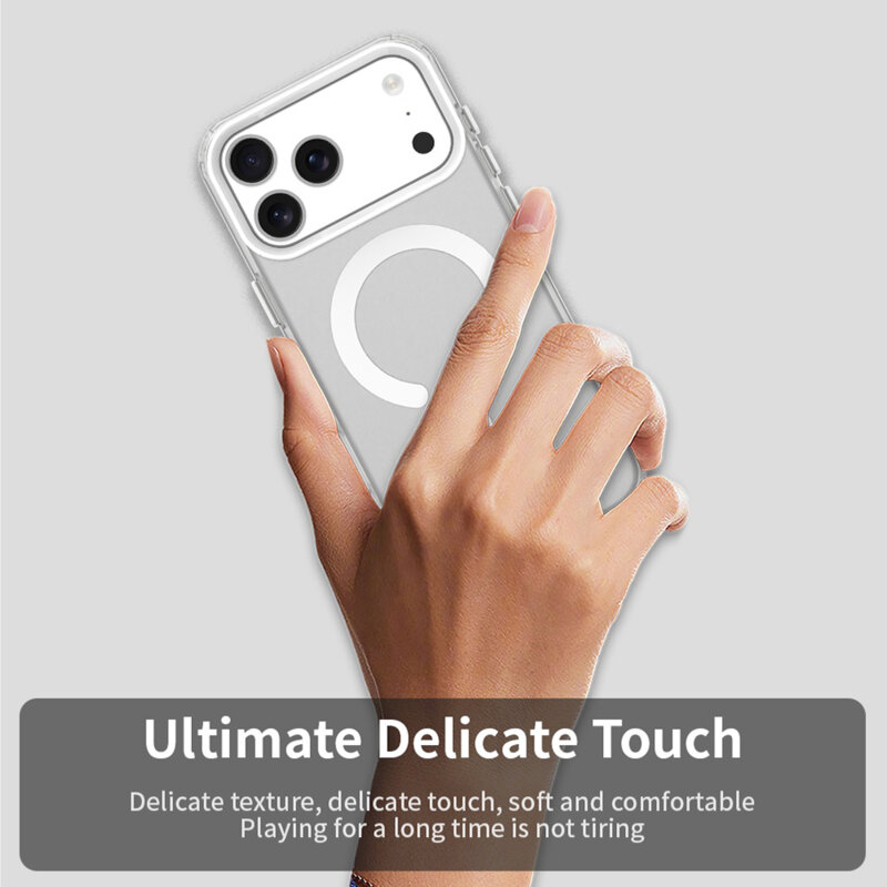 Husa iPhone 17 Pro Techsuit CandyCase MagSafe, alb