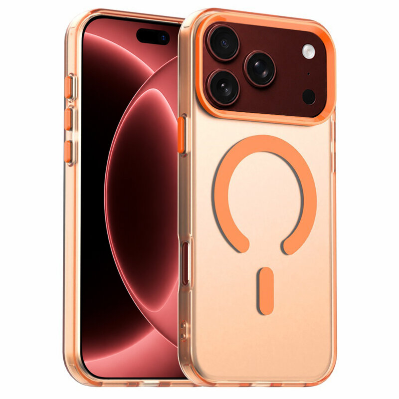 Husa iPhone 18 Pro Max Techsuit CandyCase MagSafe, portocaliu