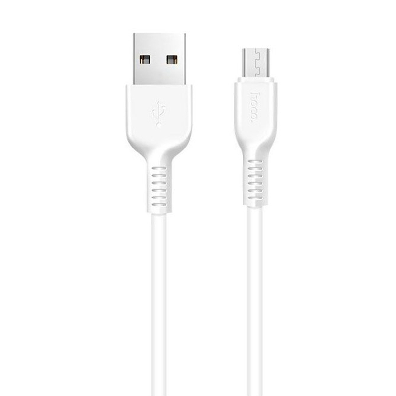 Cablu de date Flash Charging Micro-USB Hoco X20 2M 2.4A, alb