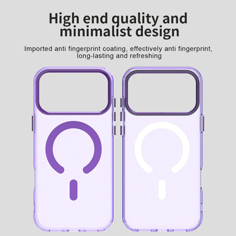 Husa iPhone 17 Pro Max Techsuit CandyCase MagSafe, mov