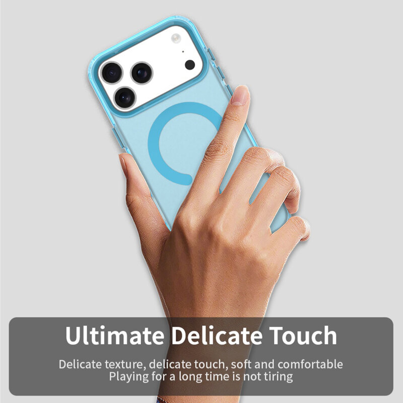 Husa iPhone 18 Pro Max Techsuit CandyCase MagSafe, albastru