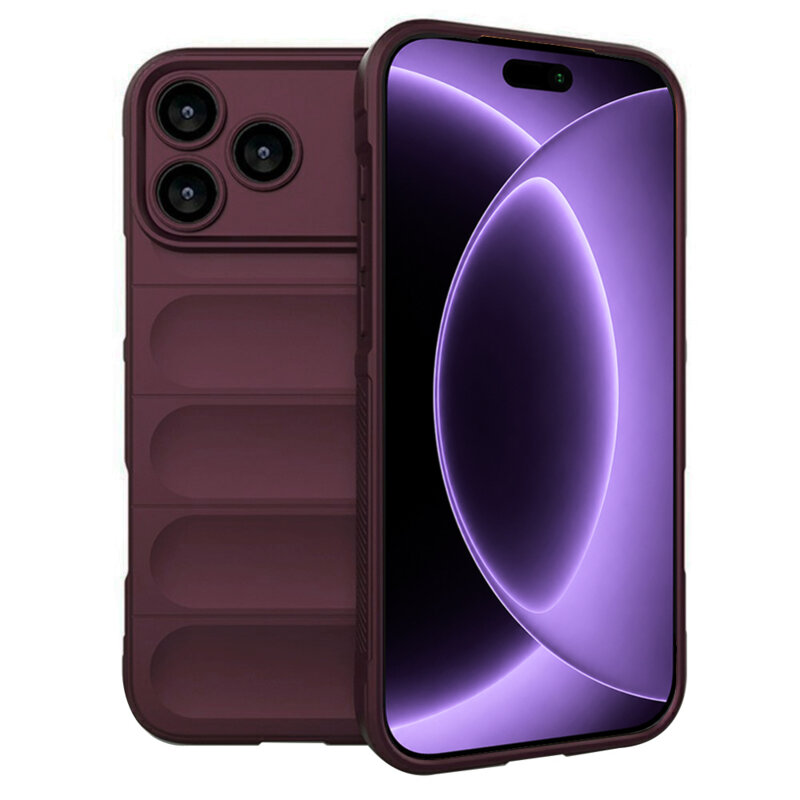 Husa iPhone 18 Pro Techsuit Magic Shield, bordo