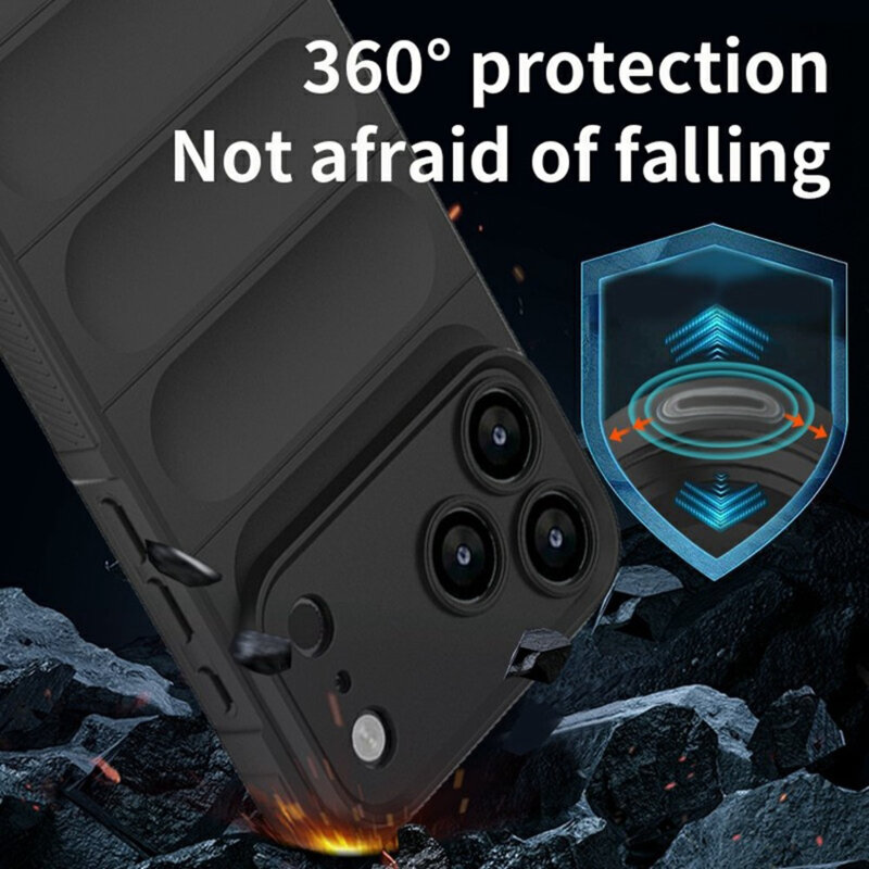 Husa iPhone 17 Pro Techsuit Magic Shield, bordo
