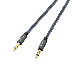 Cablu Auxiliar Cu Microfon Pe Fir Hoco UPA04 1M - Gri