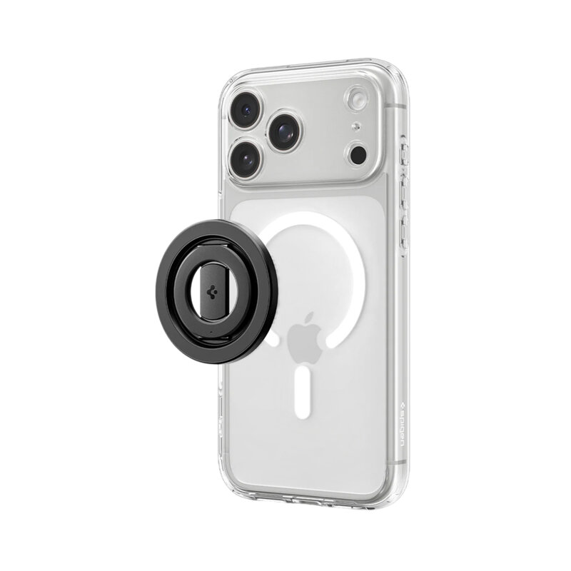 Inel magnetic, suport telefon MagSafe Spigen O-Mag OM108, negru