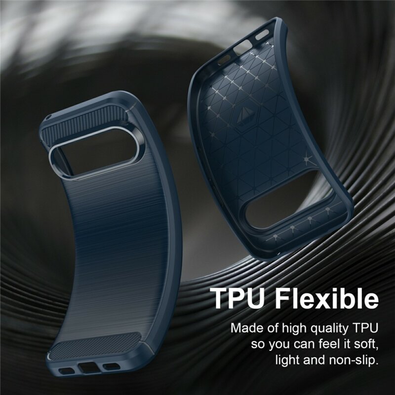 Husa Google Pixel 11 Techsuit Carbon Silicone, albastru